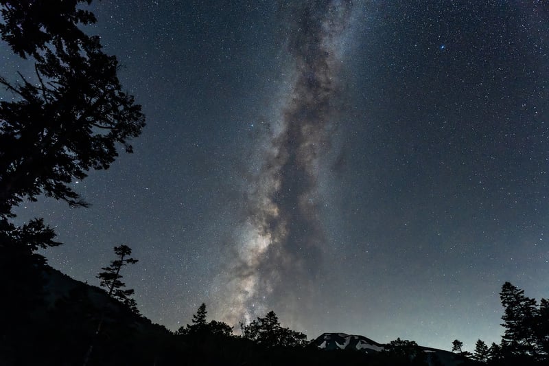 Starry night sky